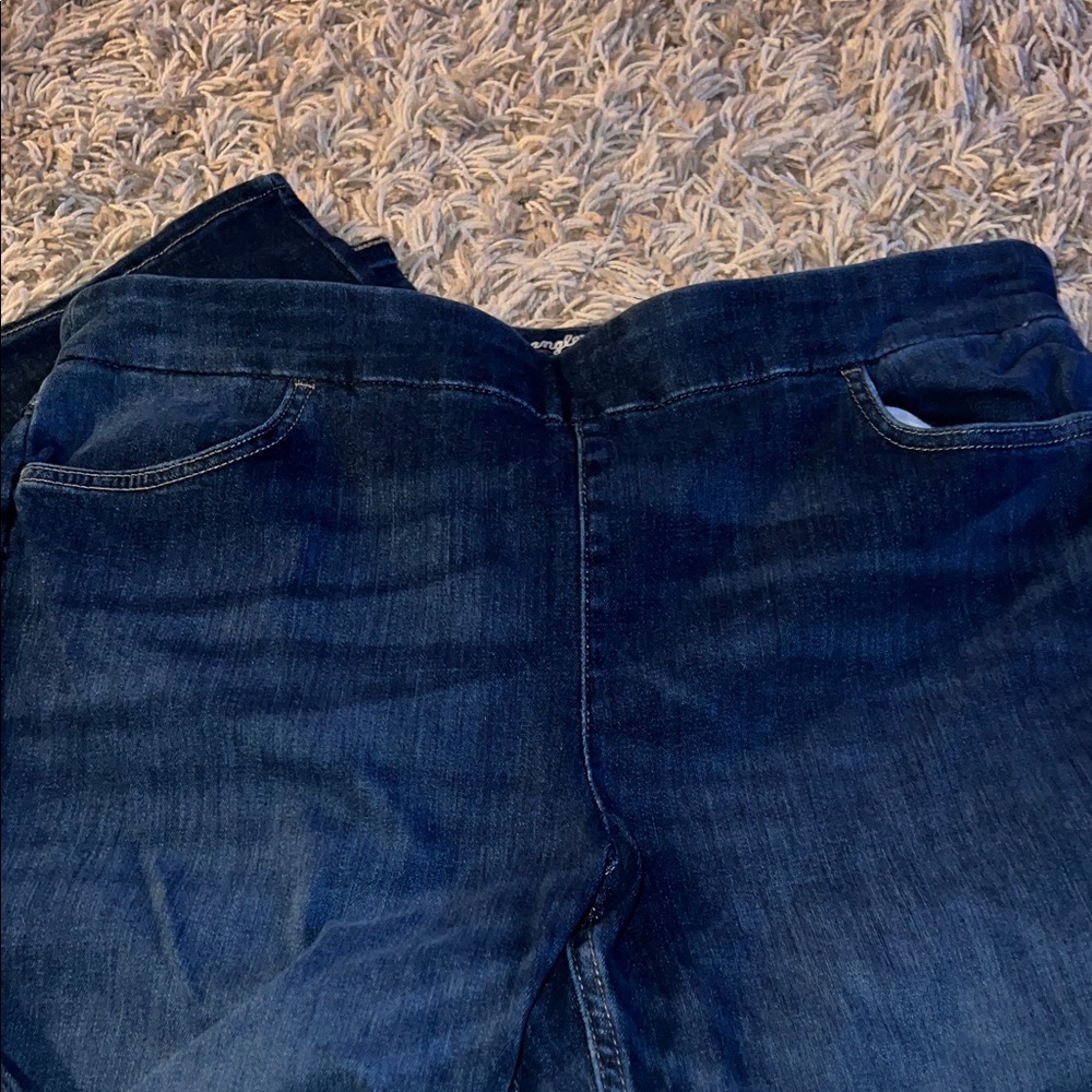 Wrangler pull on xl tall Indigo Denim Jeans - Picture 4 of 5